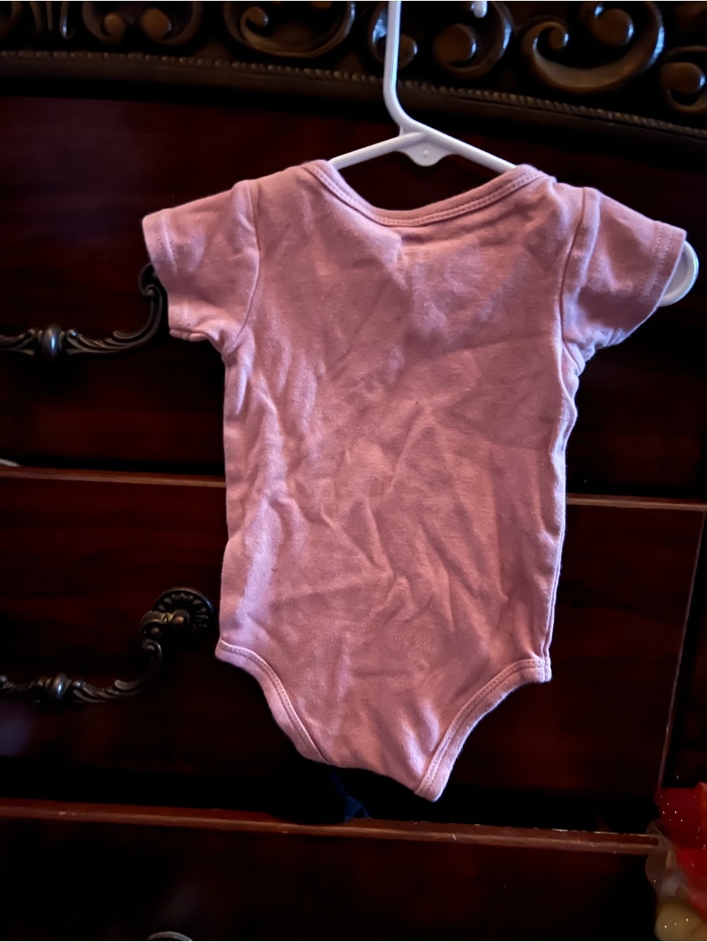 Classic Pink Short-Sleeve Baby One-Piece Bodysuit